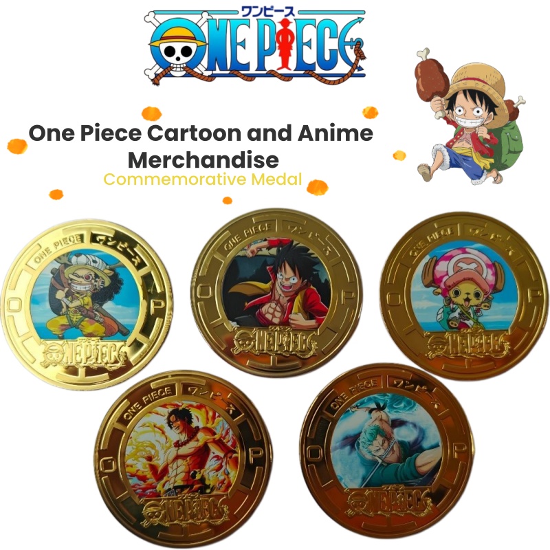 Anime One Piece Merchandise - One Piece cartoon character creative metal
