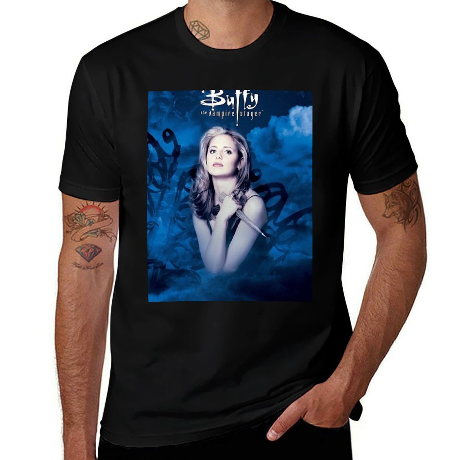 Anime Merchandise T-Shirts - Buffy Merchandise T-Shirt anime tshirt t