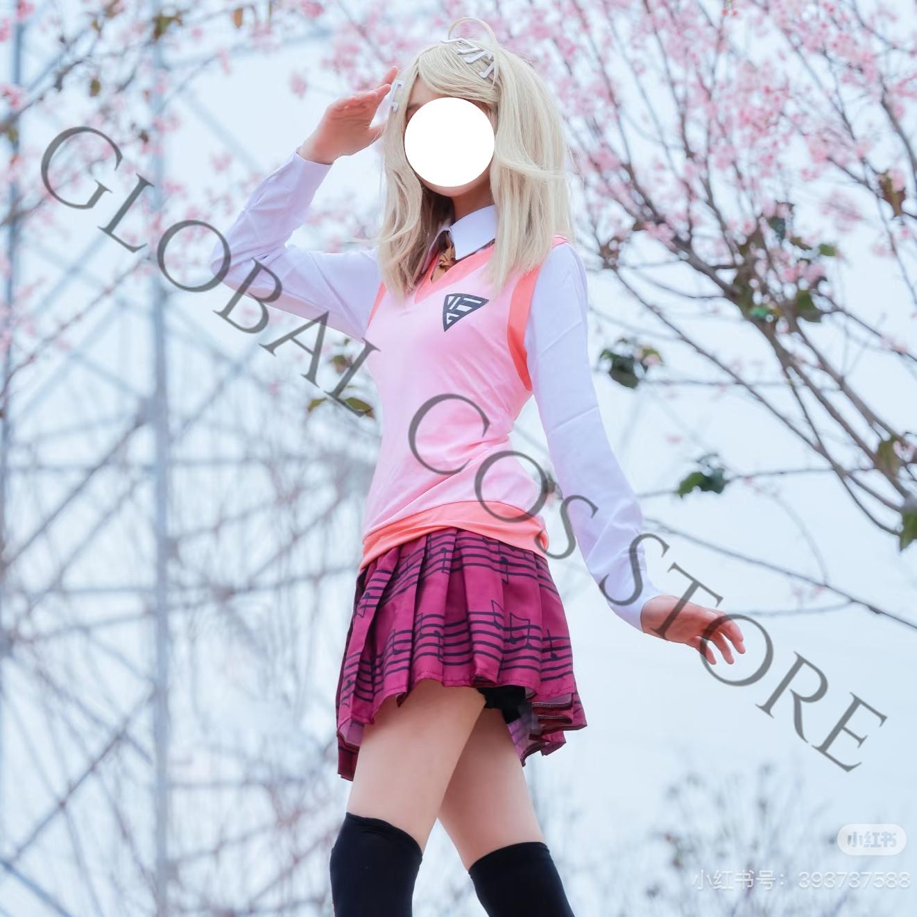 Kaede Akamatsu Pink JK Unifrom - Cosplay Wig Colored 评论和价格