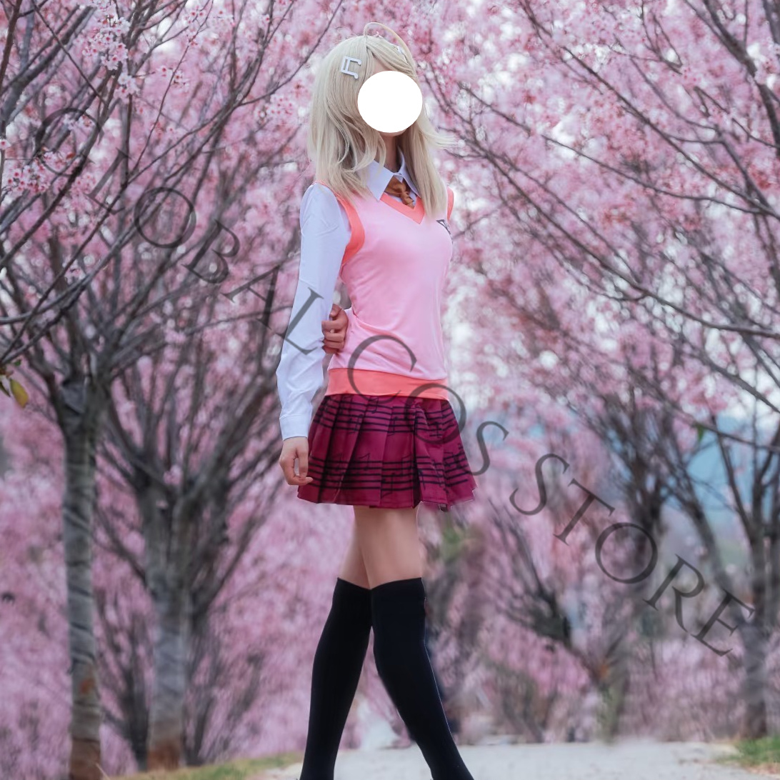 Kaede Akamatsu Pink JK Unifrom - Cosplay Wig Colored 评论和价格
