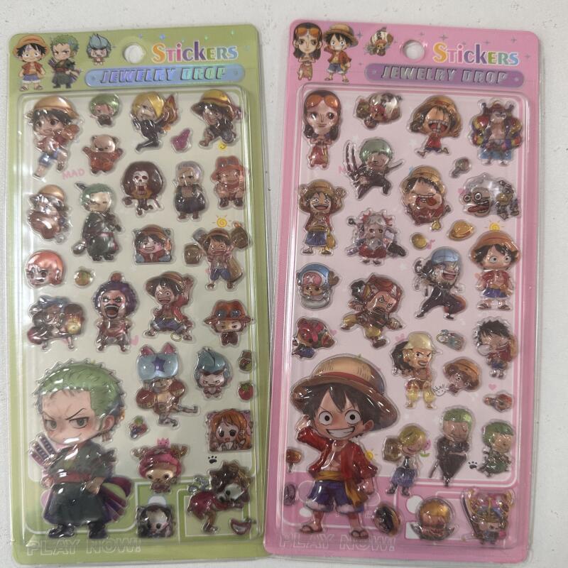 Cartoon 3D Relief Stickers Ani - Anime One Piece Merchandise 评论和价格
