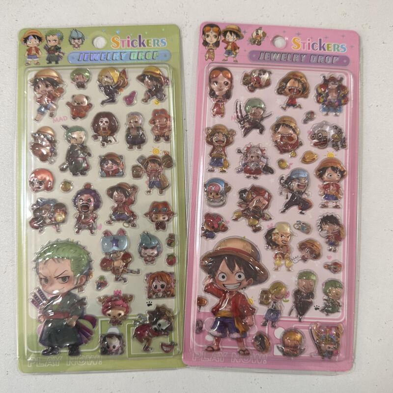 Cartoon 3D Relief Stickers Ani - Anime One Piece Merchandise 评论和价格