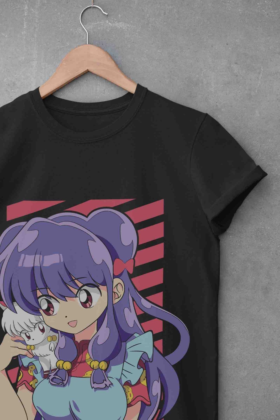 Ranma 1/2 T-Shirt Shampoo Rumi - Anime Girl Merchandise 评论和价格