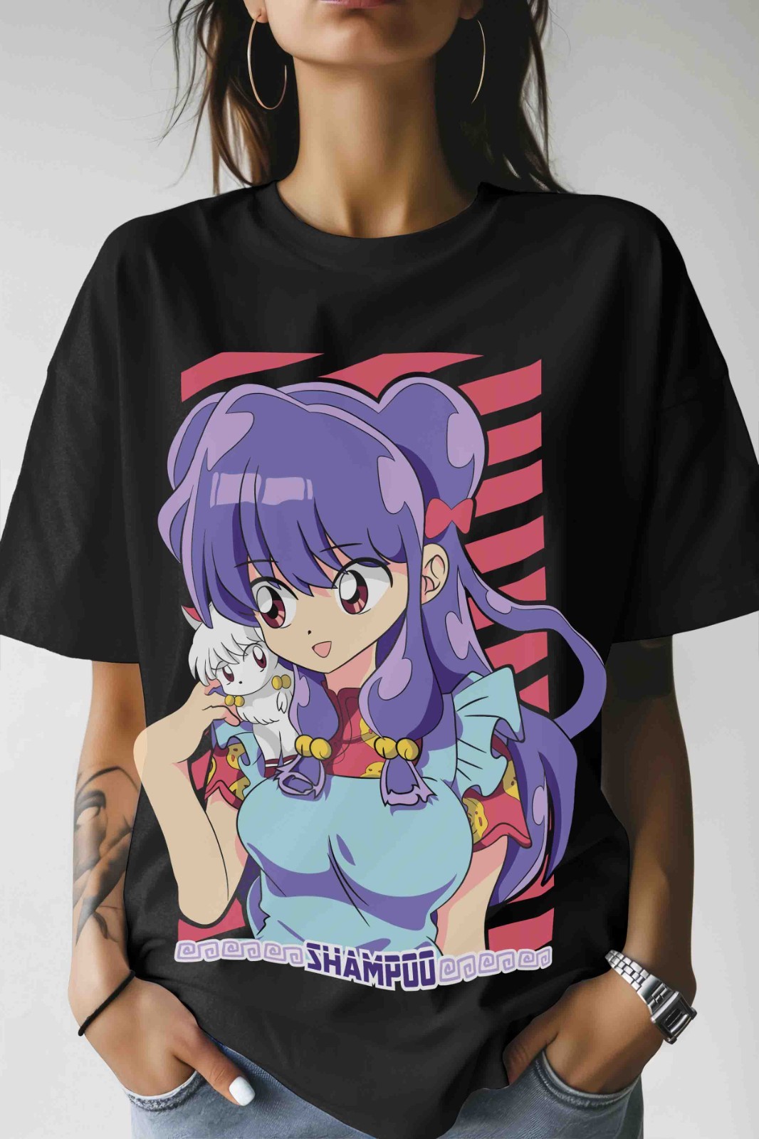 Ranma 1/2 T-Shirt Shampoo Rumi - Anime Girl Merchandise 评论和价格