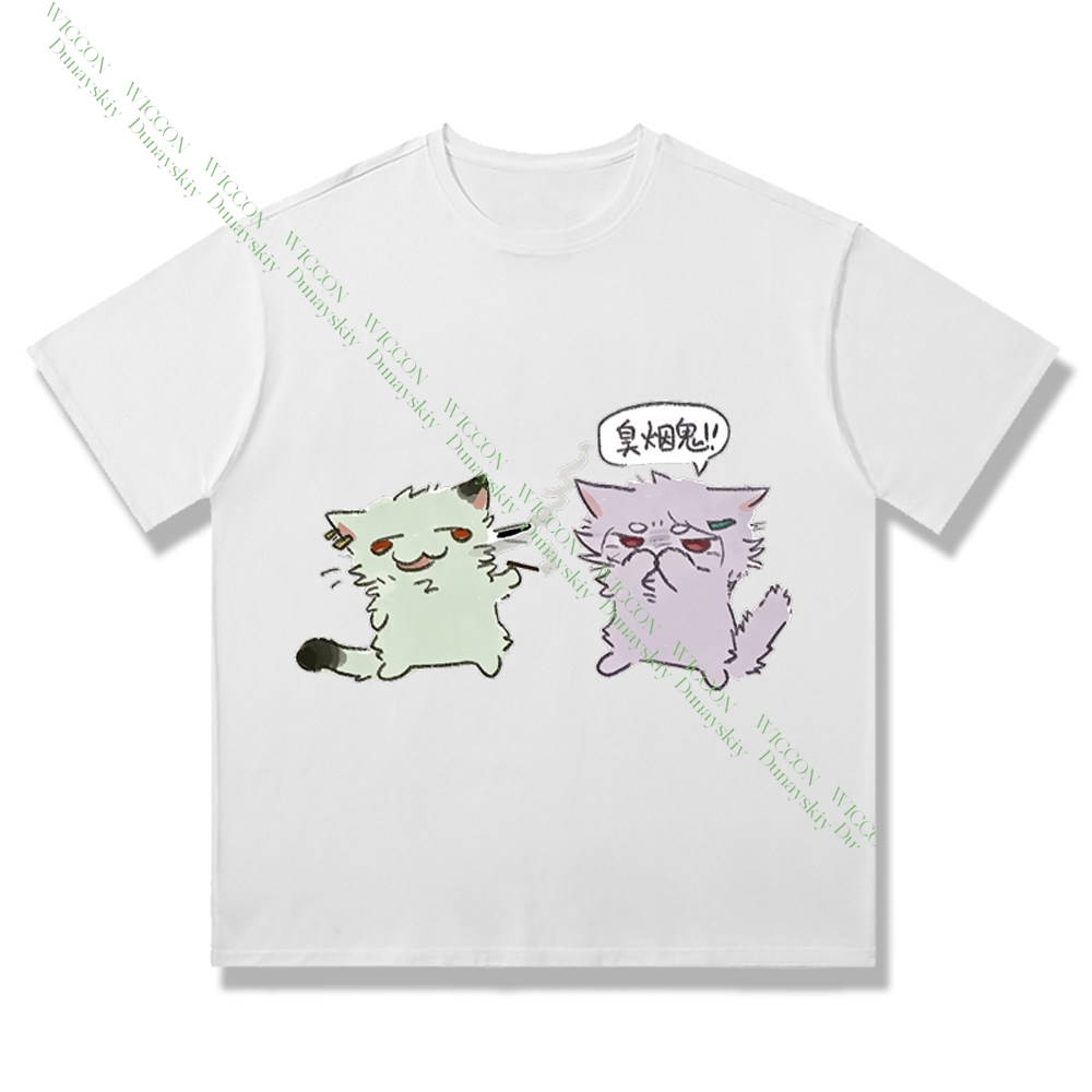 Chainsmoker Cat Yaniko Satou C - Anime Merchandise T-Shirts 评论和价格