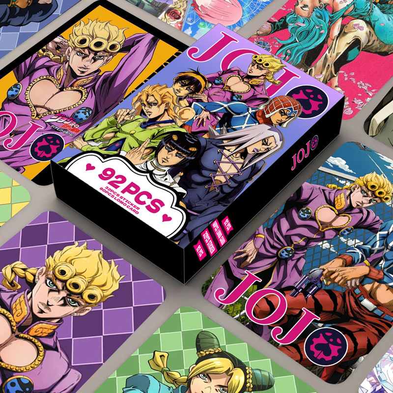 92PCS Photo Cards JOJO Double- - Jojo Anime Merchandise 评论和价格