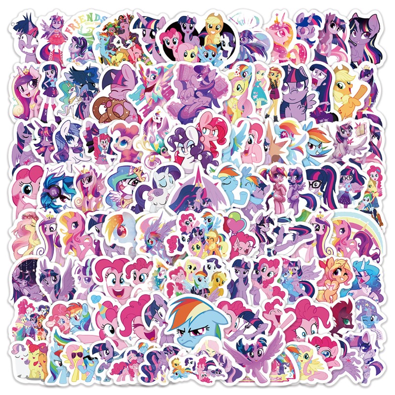 100pcs Cartoon My Little Ponys - Anime Merchandise Usa 评论和价格
