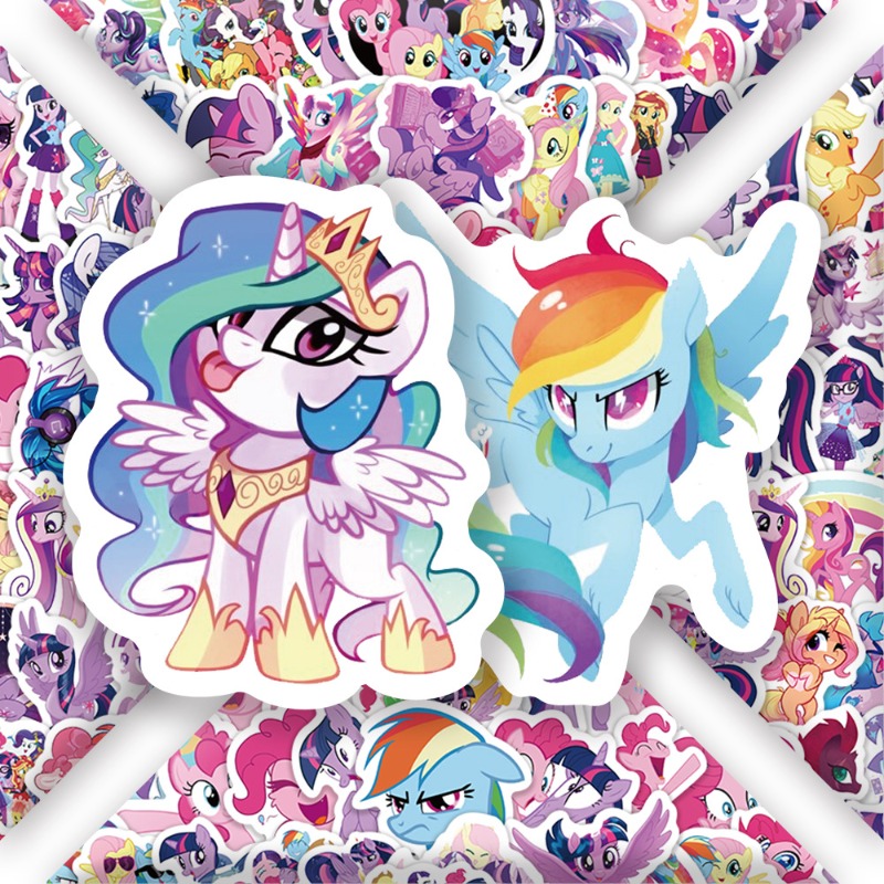 100pcs Cartoon My Little Ponys - Anime Merchandise Usa 评论和价格