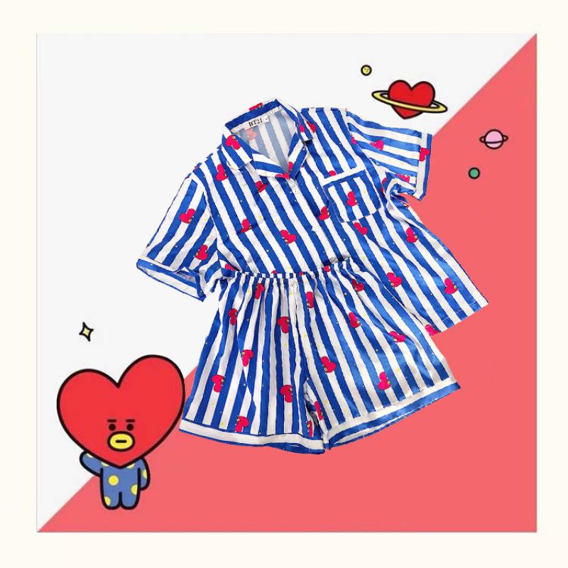 Anime Cartoon Bts Women's Paja - Anime Girl Merchandise 评论和价格