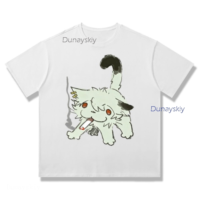 YesOk Chainsmoker Cat Yaniko S - Anime Merchandise T-Shirts 评论和价格