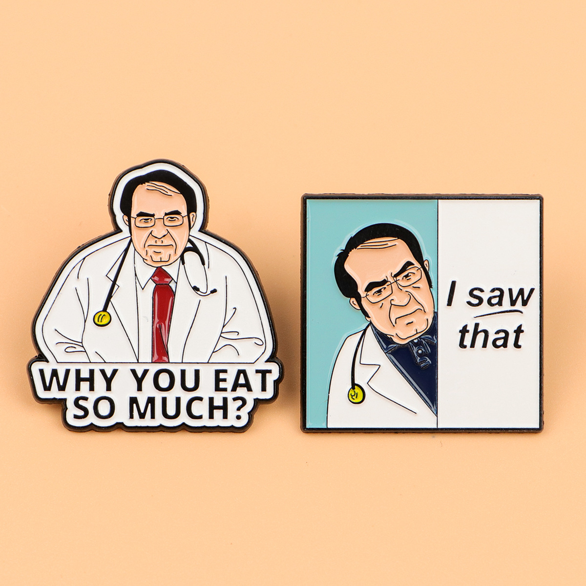 Medical Doctor Character Brooc - Pin Button Badge 评论和价格