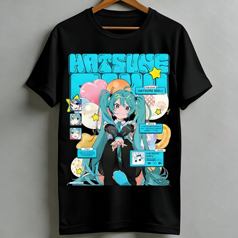2026  Kawaii Miku T-Shirt Cute - Anime Girl Merchandise 评论和价格