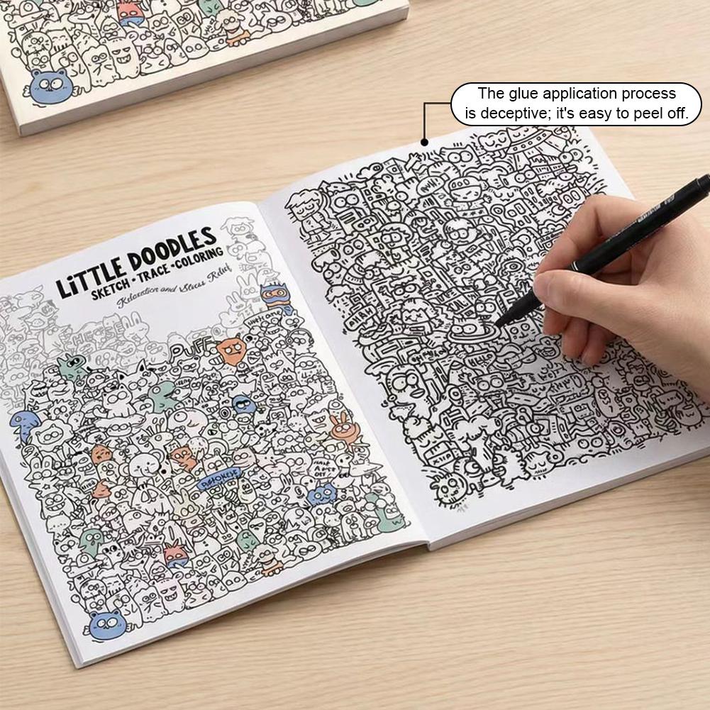 Little Doodles Coloring Book P - Art Book Illustration 评论和价格